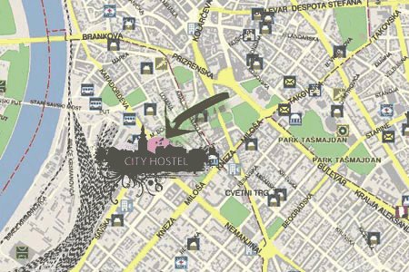 Map to City Center